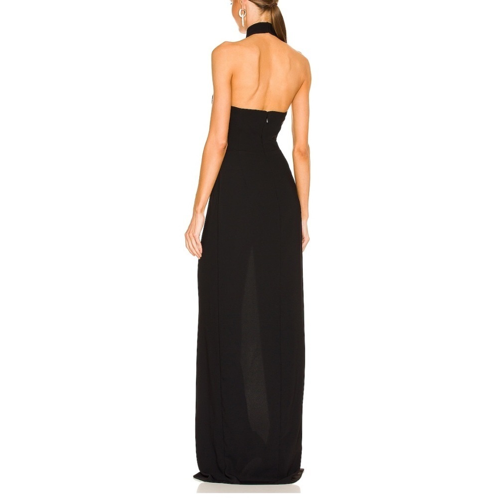 Amanda Uprichard Black Halter Maxi Dress - Picture 3 of 5